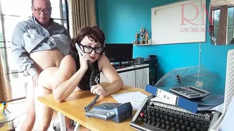 Office Domination - Boss Fucks Secretary While She is on the Phone Blowjob ...