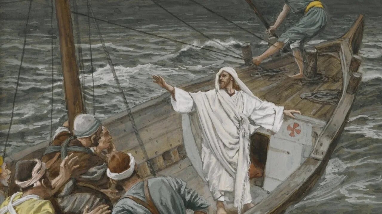 Галилейское море Иисус. Библейские сюжеты в искусстве. Иисус на море. Иисус Христос в лодке. Ю в другую сторону