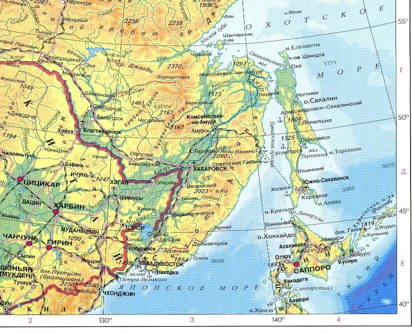 Какие города на востоке. Дальний Восток на карте России с городами подробная карта. Дальний Восток на карте России с городами. Географическая карта дальнего Востока. Карта дальнего Востока России подробная.