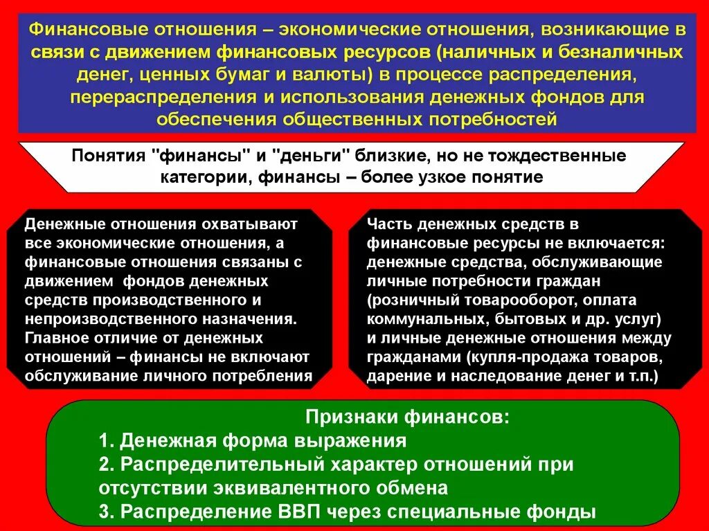 Финансово хозяйственные отношения. Экономические и финансовые отношения. Финансовые отношения и финансовые ресурсы. Отличие финансовых отношений от денежных. Финансовые отношения это экономические отношения в.