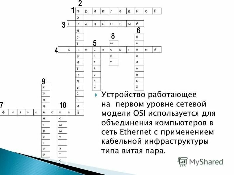 Кроссворд на тему горные породы