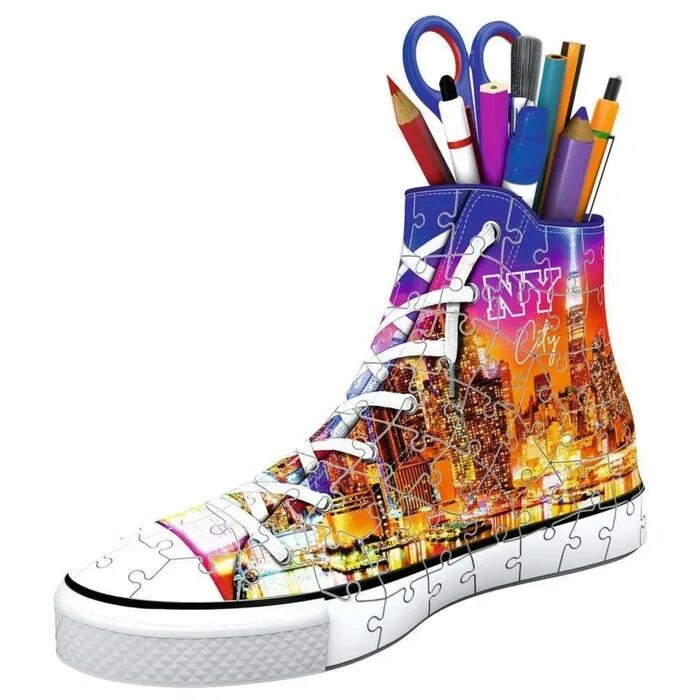 3д подставка для карандашей. Пазлы кроссовки. 3d Puzzle Converse. Sneakers 3d. 3d Puzzle Converse Ravensburger.