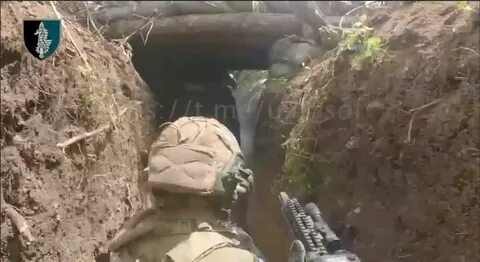 Видео расстреляли в окопе