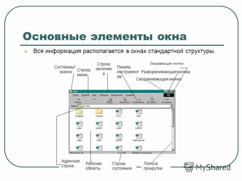 Панель инструментов в ос windows. Панель инструментов в ос windows