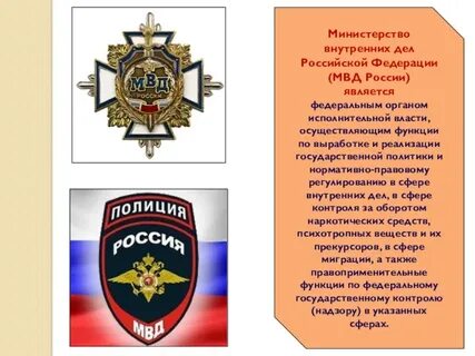 Органы внутренних дел презентация