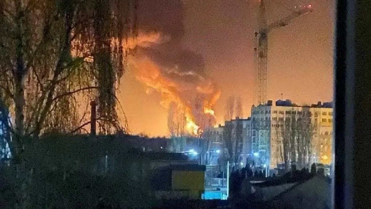 Что горит под киевом сейчас