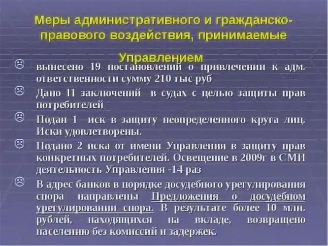 Меры административно правового воздействия