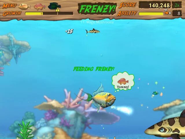 Игры на 2 есть рыбок. Игра feeding Frenzy 1. Игра feeding Frenzy 2. Рыбки feeding Frenzy. Feeding Frenzy Fisher игра на компьютер.