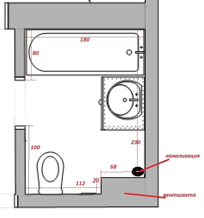 Унитаз и канализационная труба схема. План санузла с трубами сбоку. Короб для канализационной трубы в ванной Размеры. Совмещенный Су со стиральной машиной дверь сбоку.