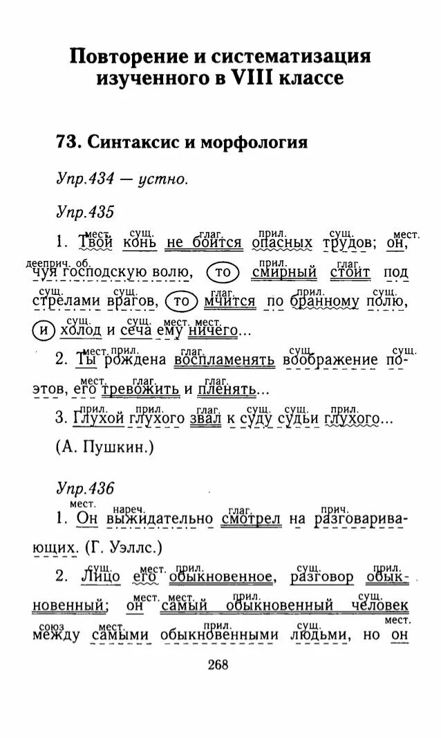 Повторение русского 8 класс