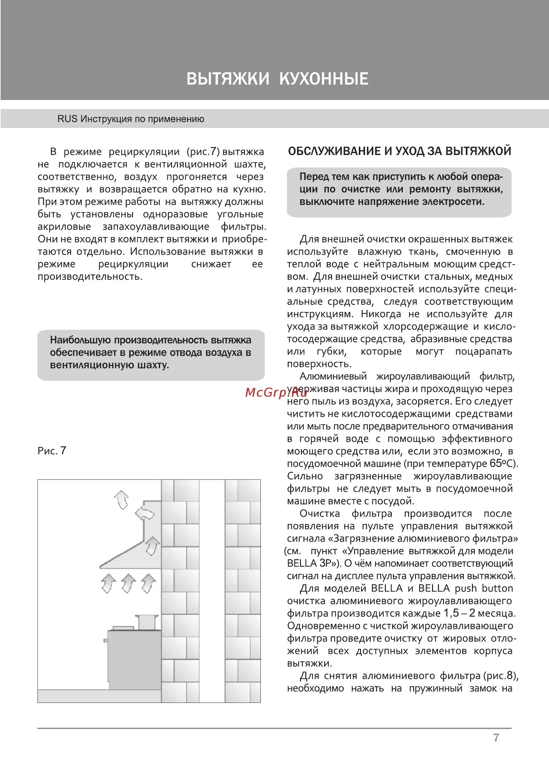 Инструкция кухонная вытяжка