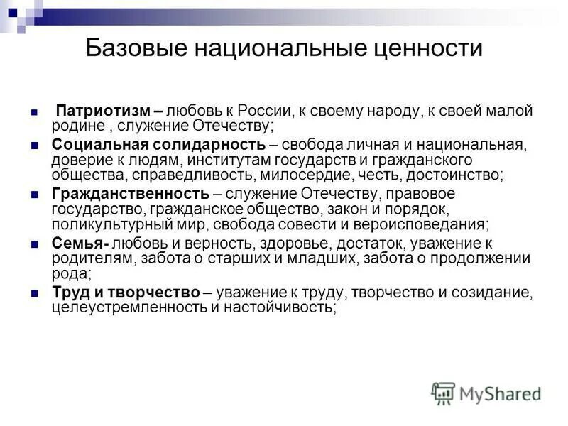 Свобода личная и национальная. Базовые национальные ценности воспитания. Ценности патриотизма. Социальная солидарность Базовая Национальная ценность презентация.