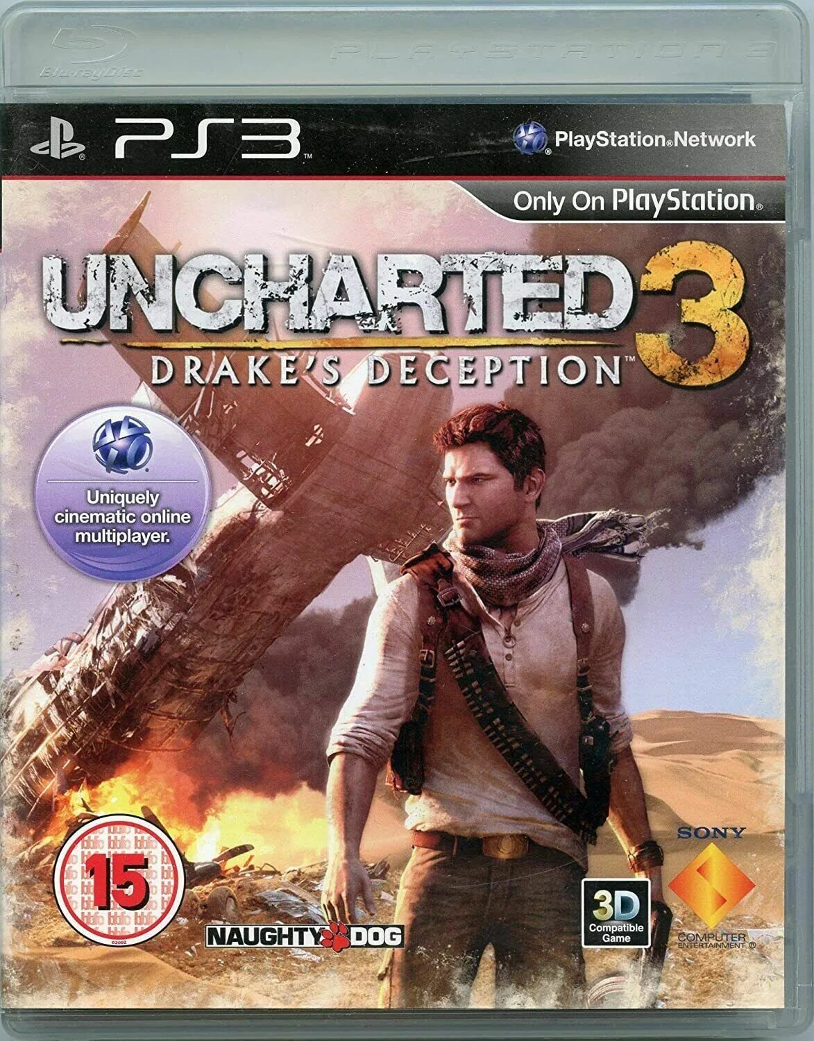 Ps3 игры 5. Игра ps3 Uncharted 3: Drake’s Deception диск. Uncharted 3 иллюзии Дрейка ps3. Обложка пс3 анчартед. Анчартед 3 диск пс3.