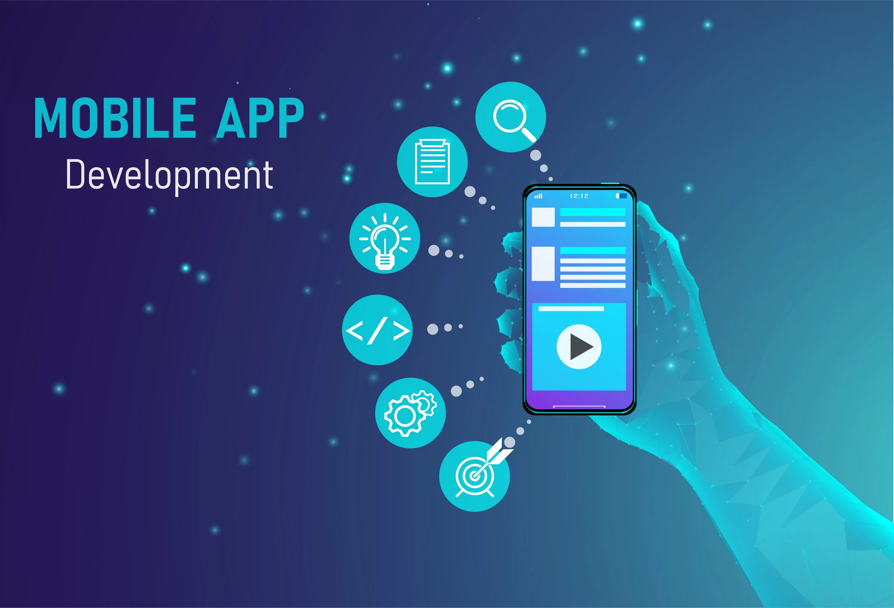 Mobile app Development. Мобильное приложение. Разработчик мобильных приложений. Мобильное приложение арт.