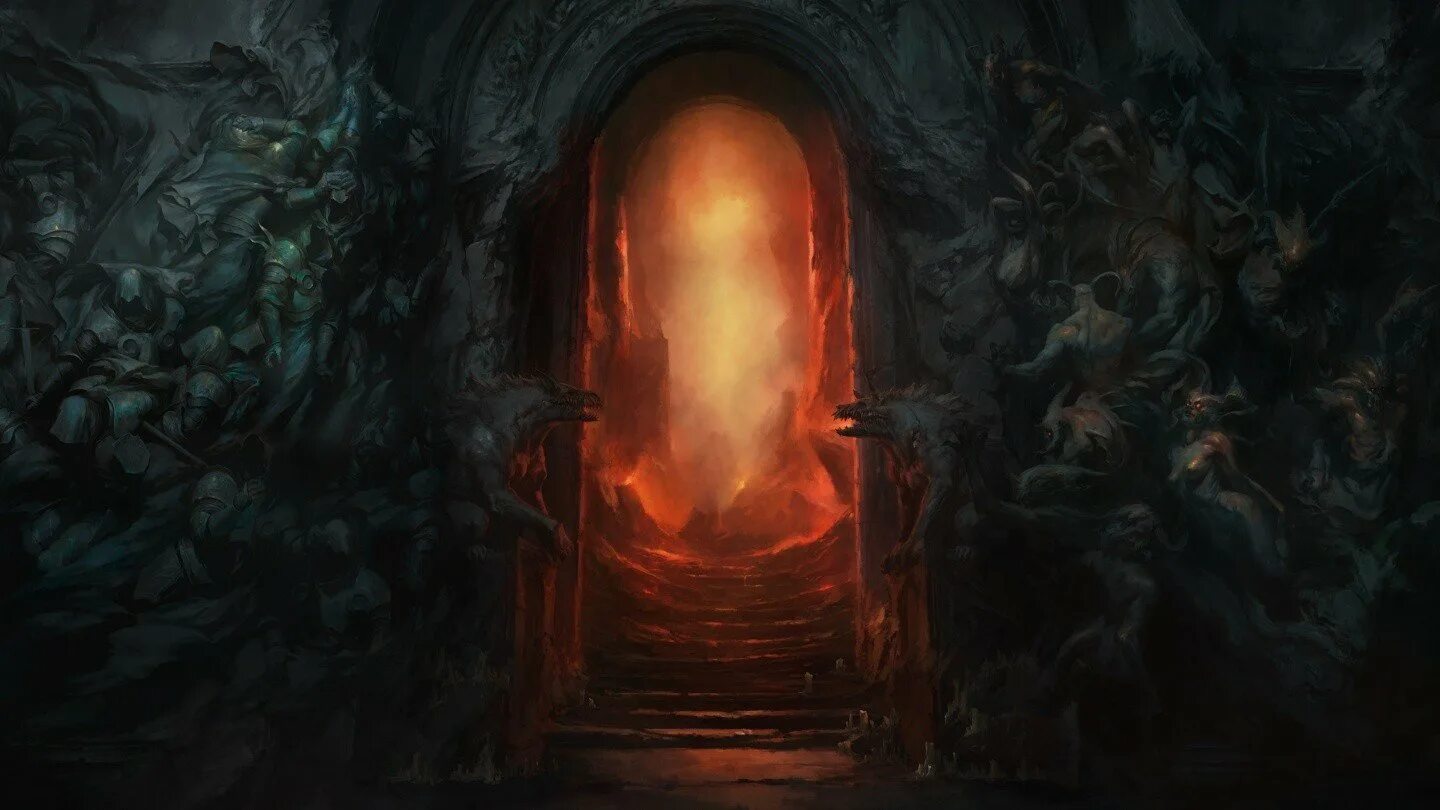 Открой дверь в подземелье. Diablo 4. Кейн врата ада. Диабло 4 арт.