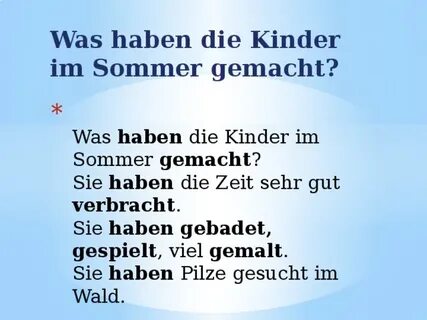 Im sommer