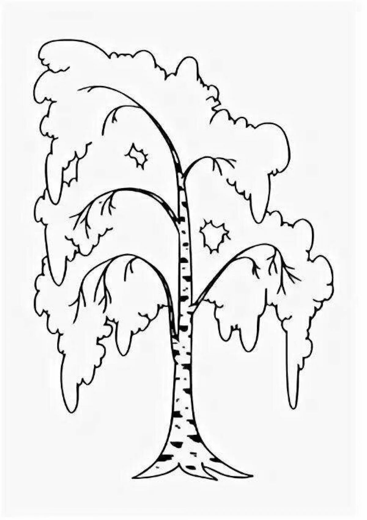 Шаблон березы для вырезания из бумаги распечатать. Ствол березы без листьев. Береза раскраска для детей. Берёза рисунок карандашом для детей. Береза трафарет.
