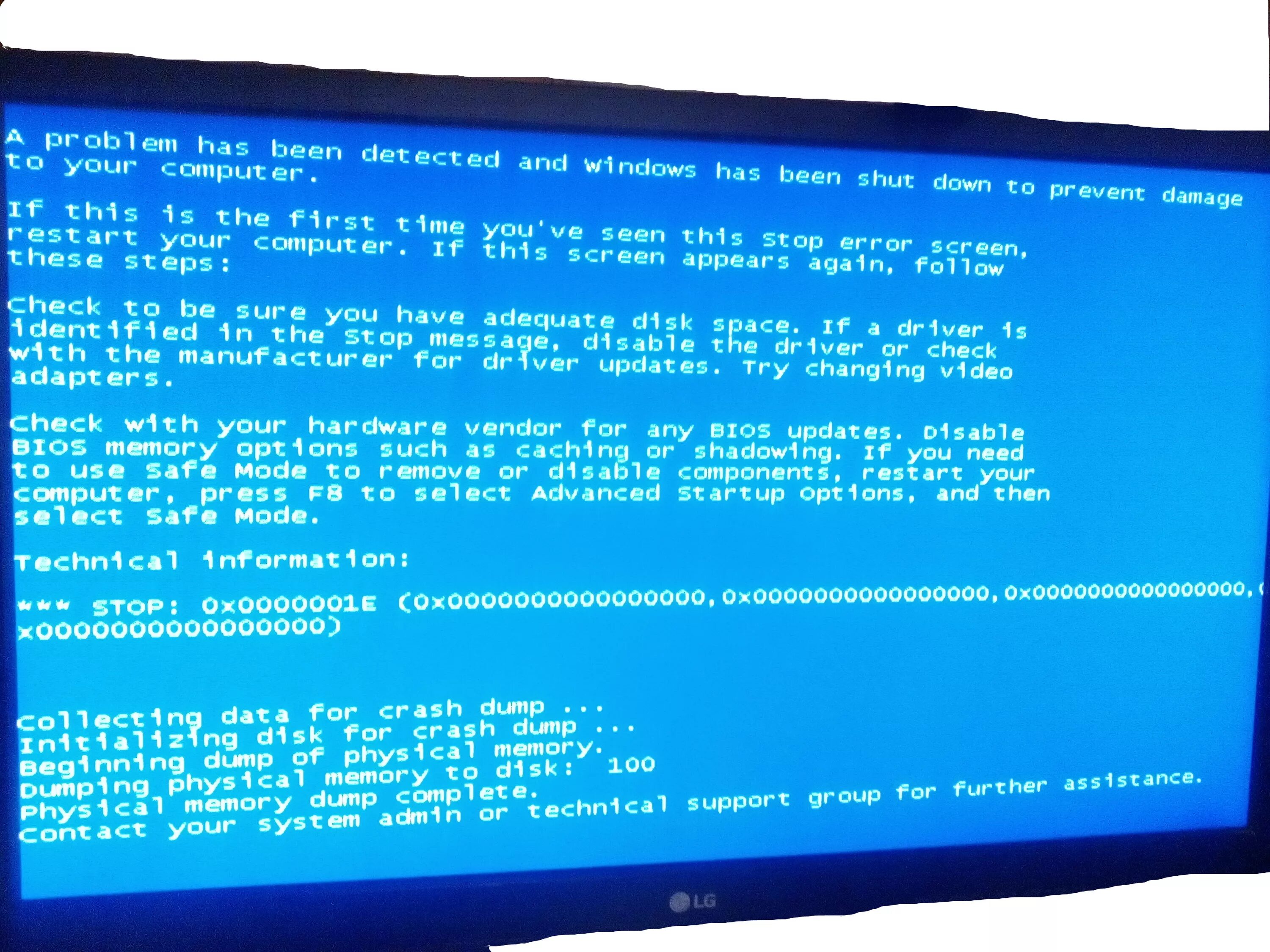 F error c. Синий экран stop 000001e. 0x0000001e синий экран. 0x0000000e синий экран. Ошибка стоп 0000.
