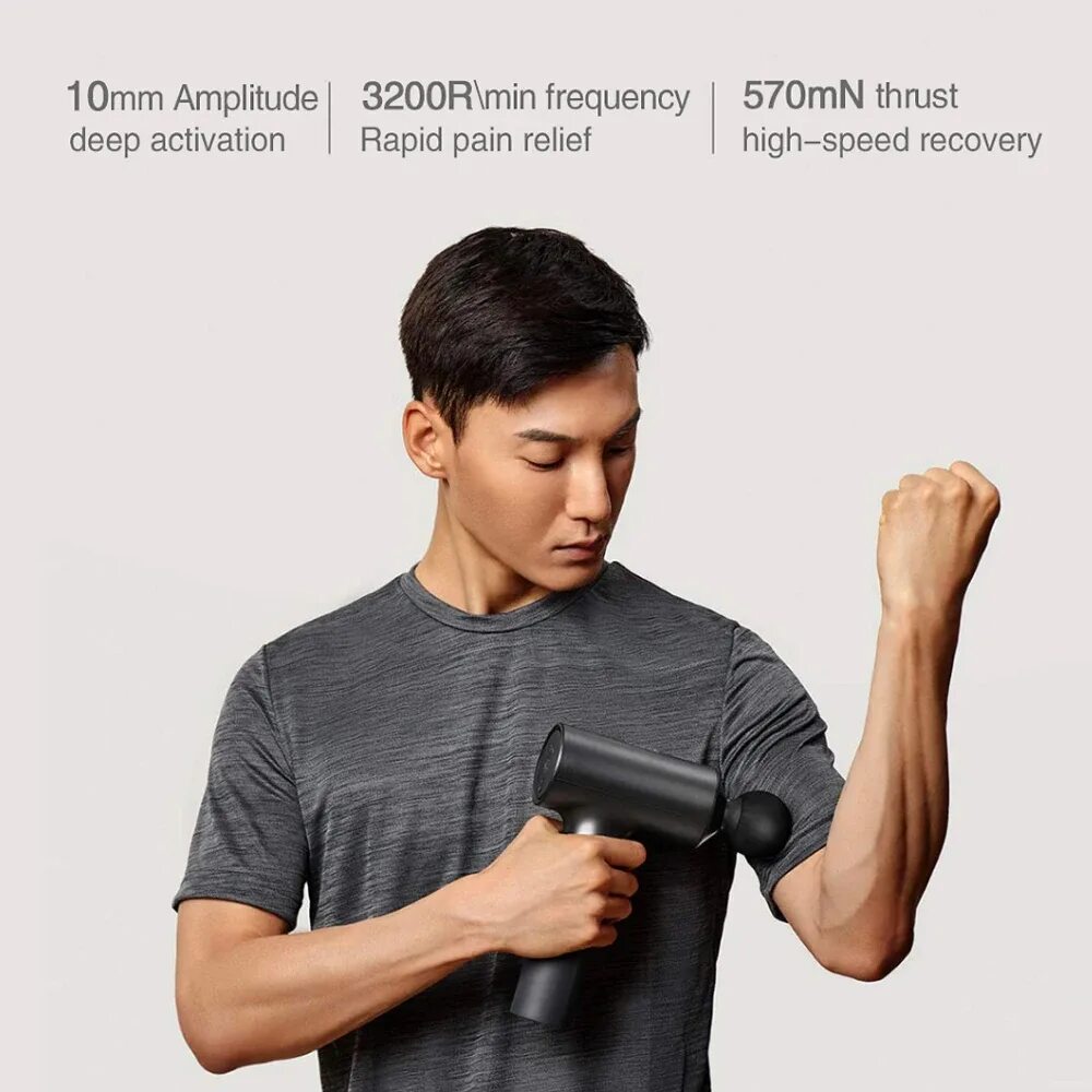 Xiaomi gun 2. Массажер Xiaomi Mijia fascia Gun mjjmq01-ZJ.