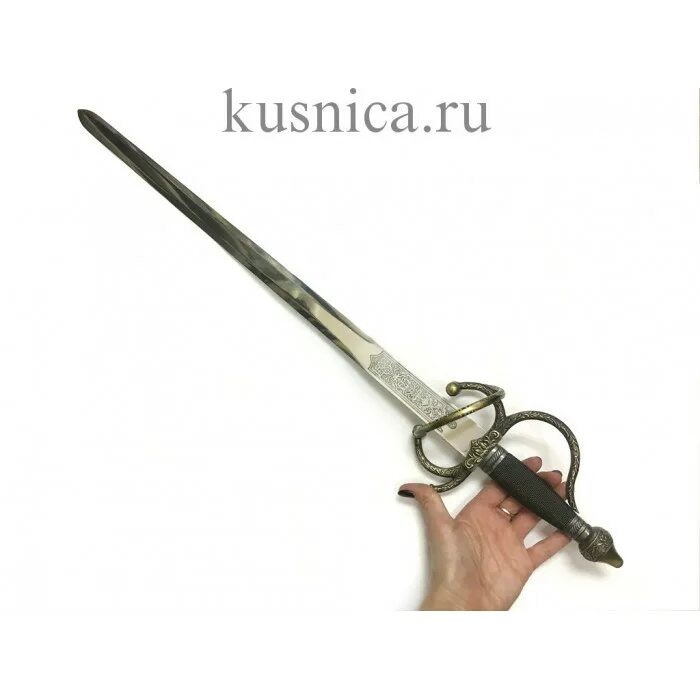 Рапира. Сувенирная рапира. Шпага сувенирная. Заколка шпага. Эфес.