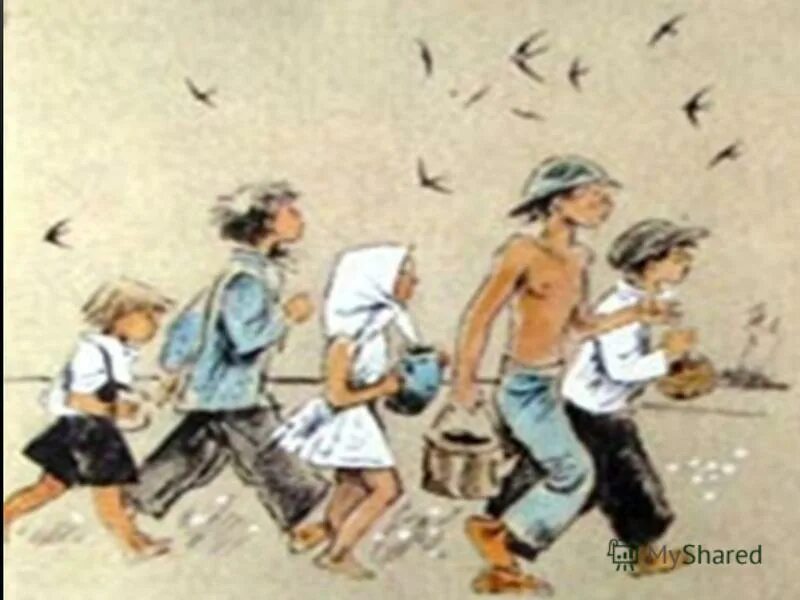 левонтьевские ребята. иллюстрация к произведению конь с розовой гривой. левонтьевские ребята. описание левонтьевских ребятишек. левонтьевские дети.