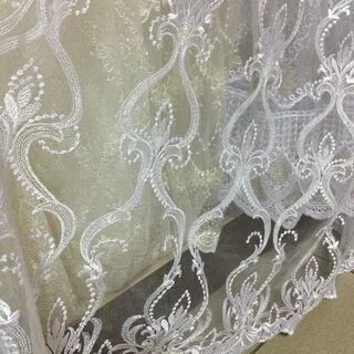 Тюль вышитая