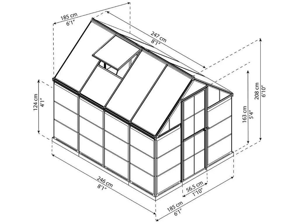 Размеры парников из профильной трубы. Теплица Palram Balance 8x12. Теплица Palram Hybrid 6x8. Greenhouse 6x10. Теплица из профильной трубы.