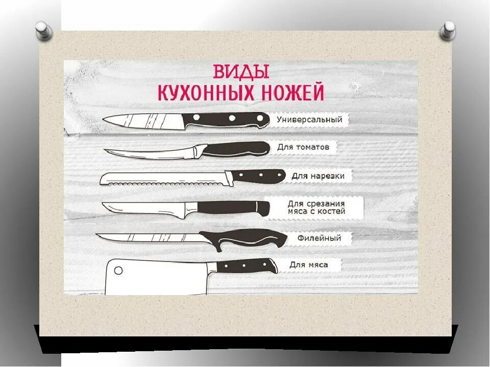 Форма столовых ножей. Виды кухонных ножей. Назначение кухонных ножей. Название столовых ножей.