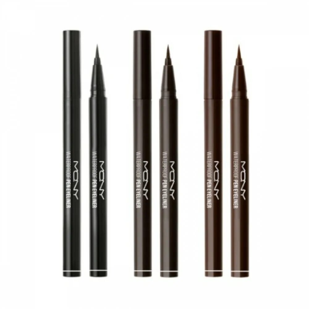 Подводка Mac real Pen Eyeliner. Waterproof Eyeliner подводка. [MACQUEEN New York] Waterproof Pen Eyeliner 0.6g 2 Color (Weight : 11g). Eyeliner корейская подводка.