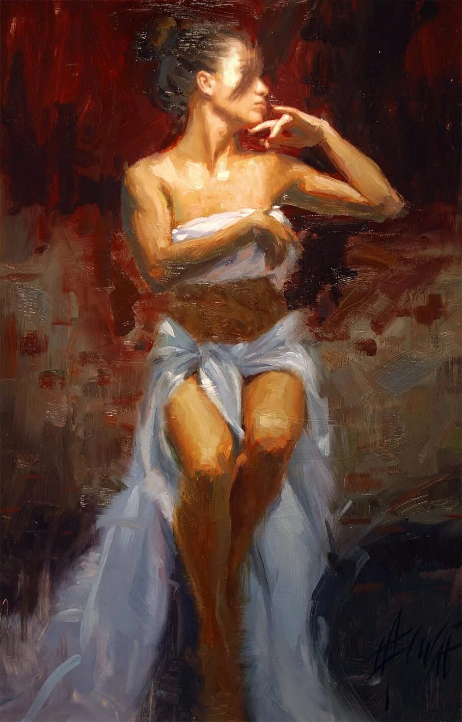 Девушку намазали маслом. Живопись Henry Asencio. Henry Asencio картины.