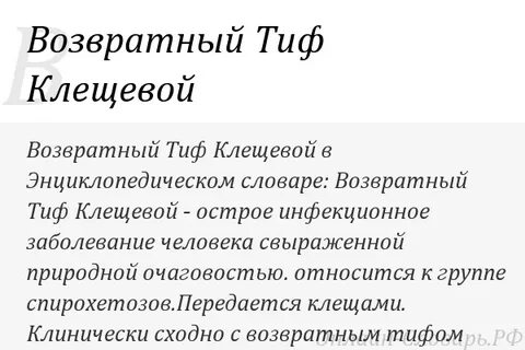 Возвратный тиф