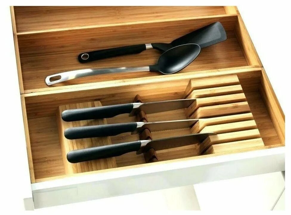 полка для ножей. Ikea variera бамбук. приспособление для хранения кухонных ножей. держатель для кухонных досок. органайзер для кухонных лопаток.