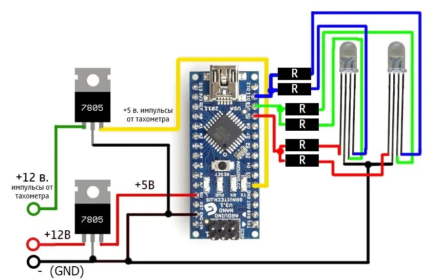 Тахометр на ардуино. Тахометр схема arduino. ардуино приборная панель приборов. тахометр на ардуино нано. удвоитель сигнала для тахометра.