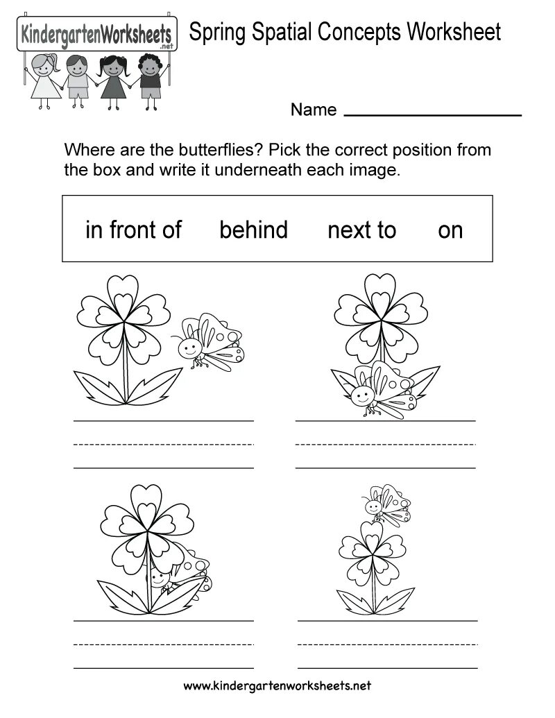 Spring worksheets for kids