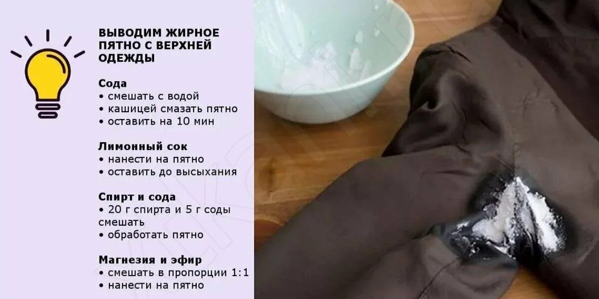 Можно ли вывести жирное пятно