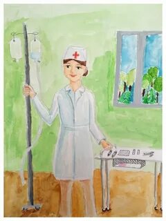 Рисунок профессии медсестры