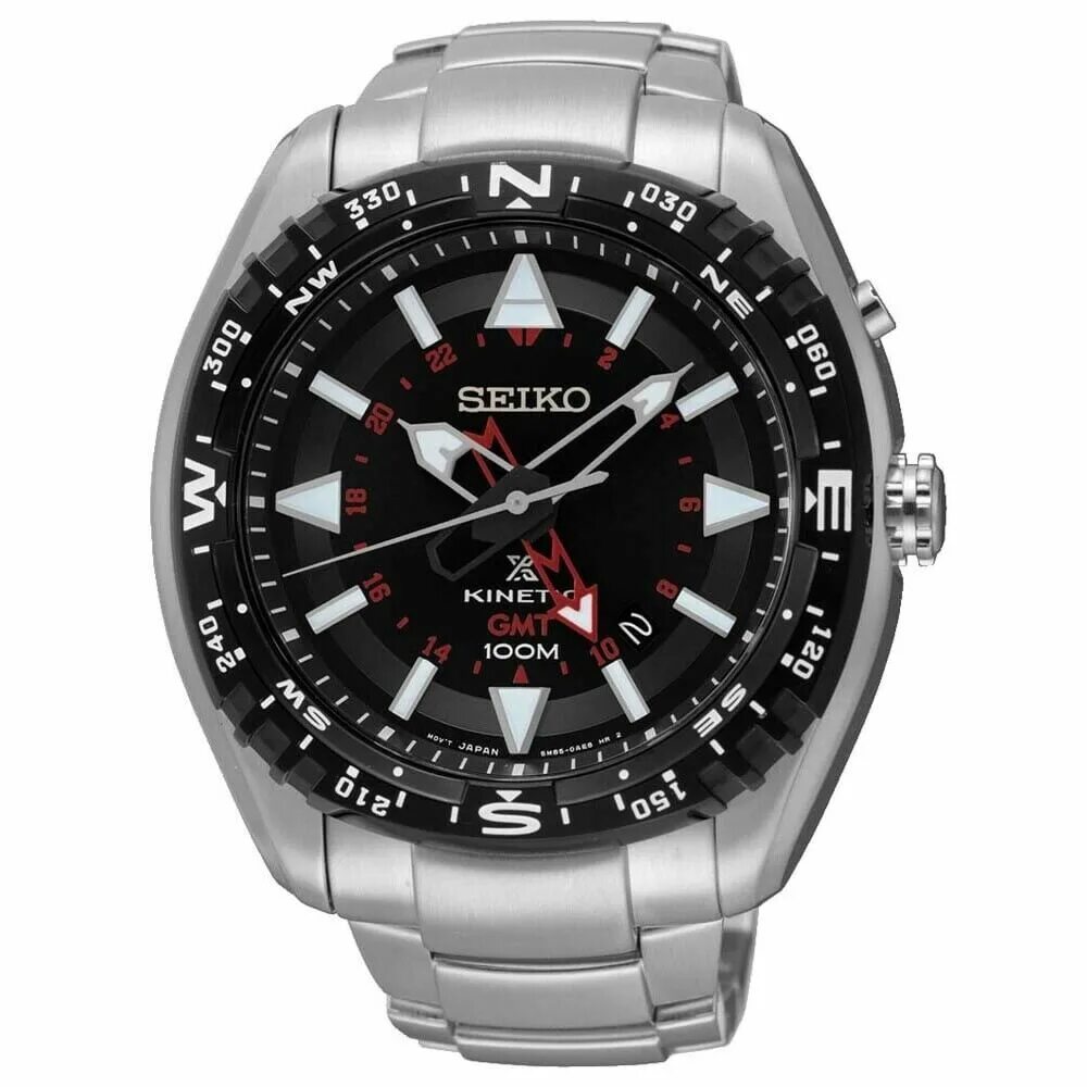 Хорошие часы сейко. Seiko Kinetic GMT 100m. Наручные часы Seiko sun047p1. Seiko часы Prospex мужские. Часы Seiko мужские Кинетик.