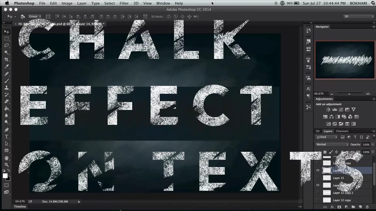 Filters text