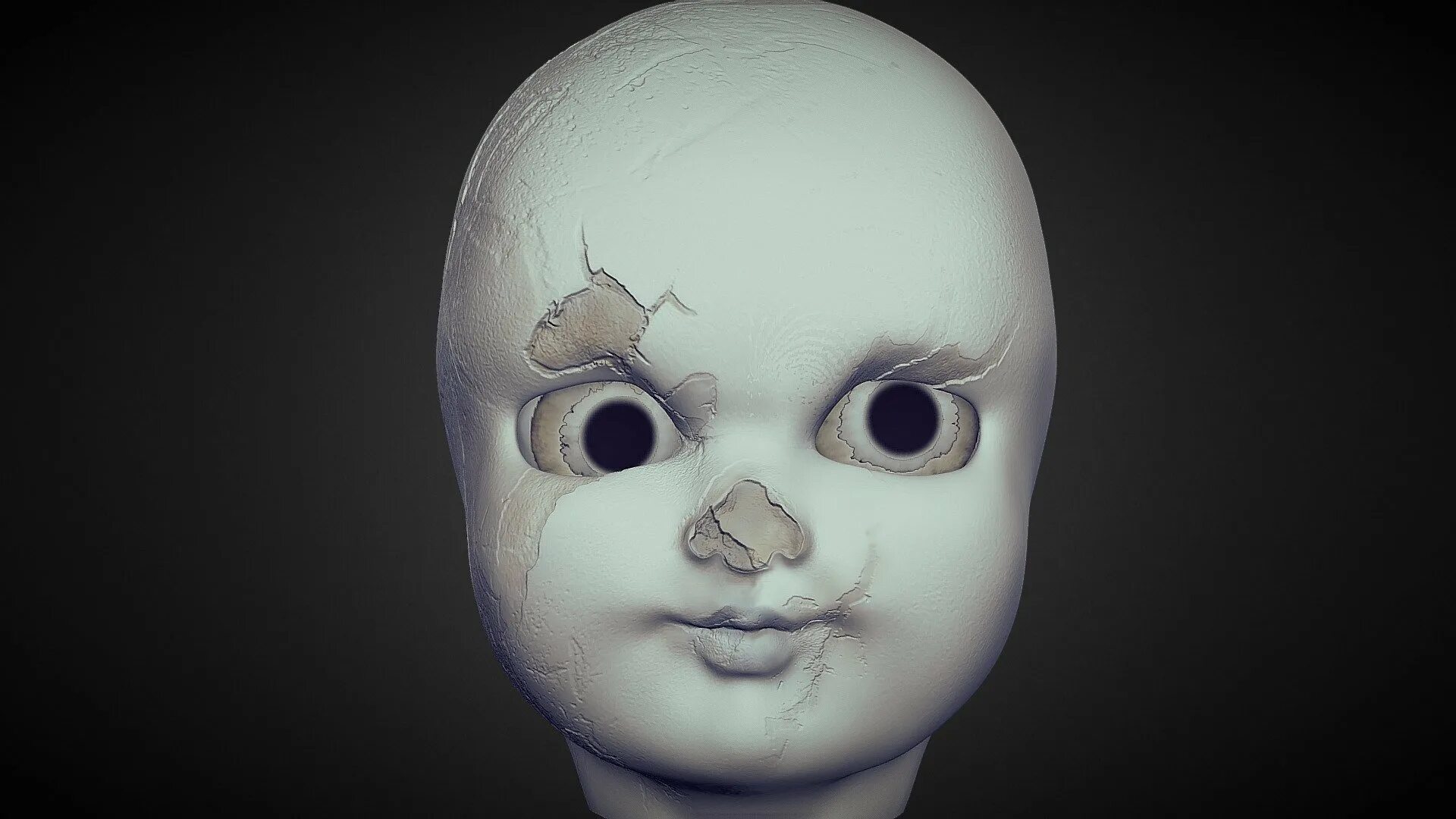 Голова куклы. Модель головы куклы. Голова пупса