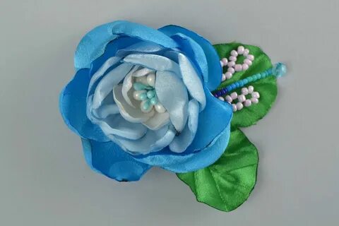 Брошь цветок из ленты своими руками
