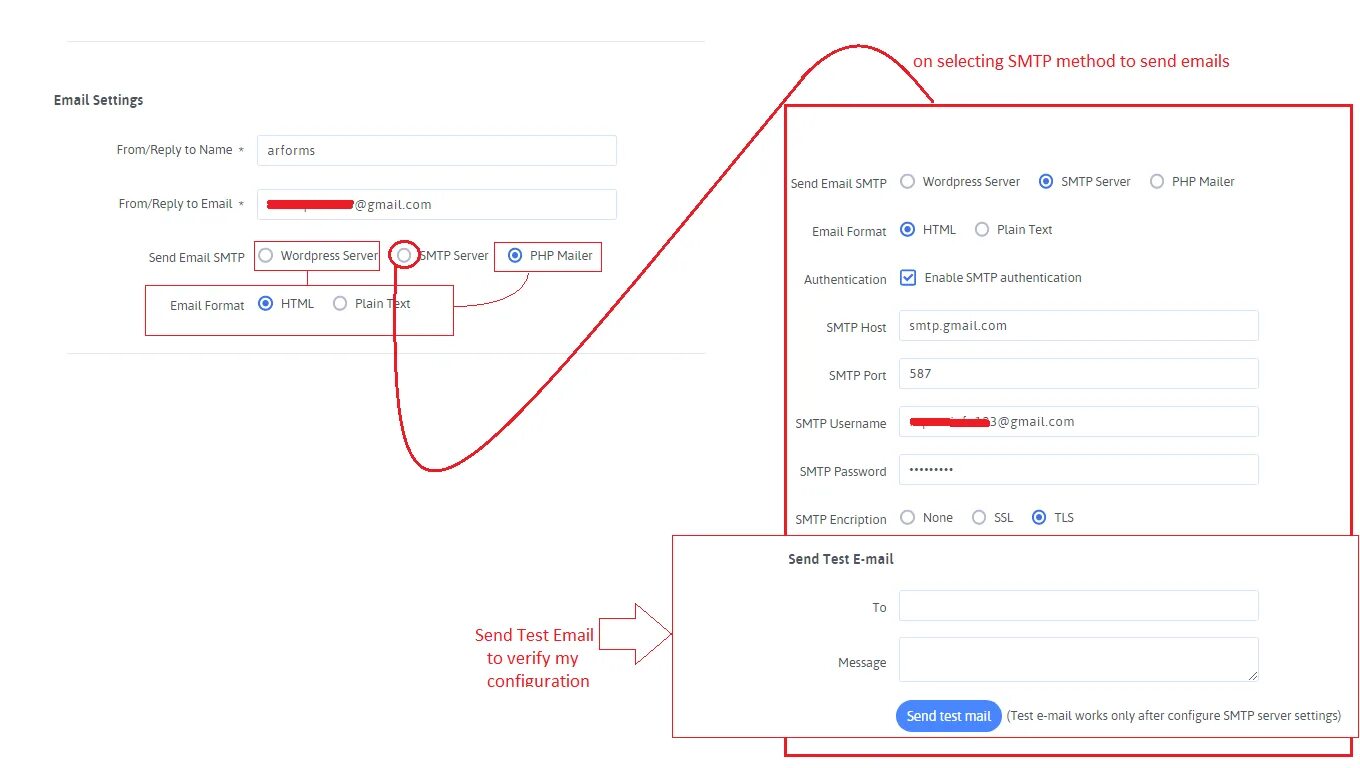 Email form. Sending mail. Неизвестный параметр mailsend. Утилита для отправки писем configure email settings.