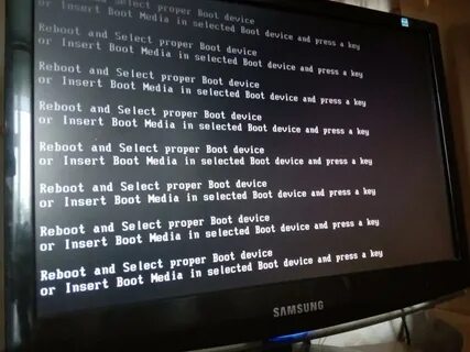 Черный экран boot device