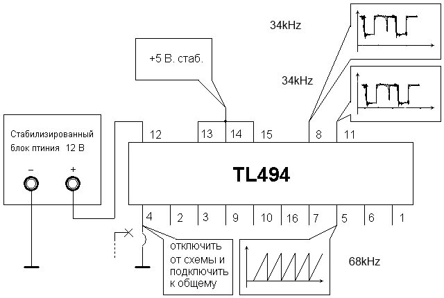 Шим-контроллер TL494. Схемотехника