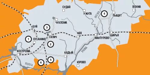 Где находится сусанина. Сусанино костромская область карта. путь ивана сусанина на карте. маршрут ивана сусанина. карта кострома сусанино.
