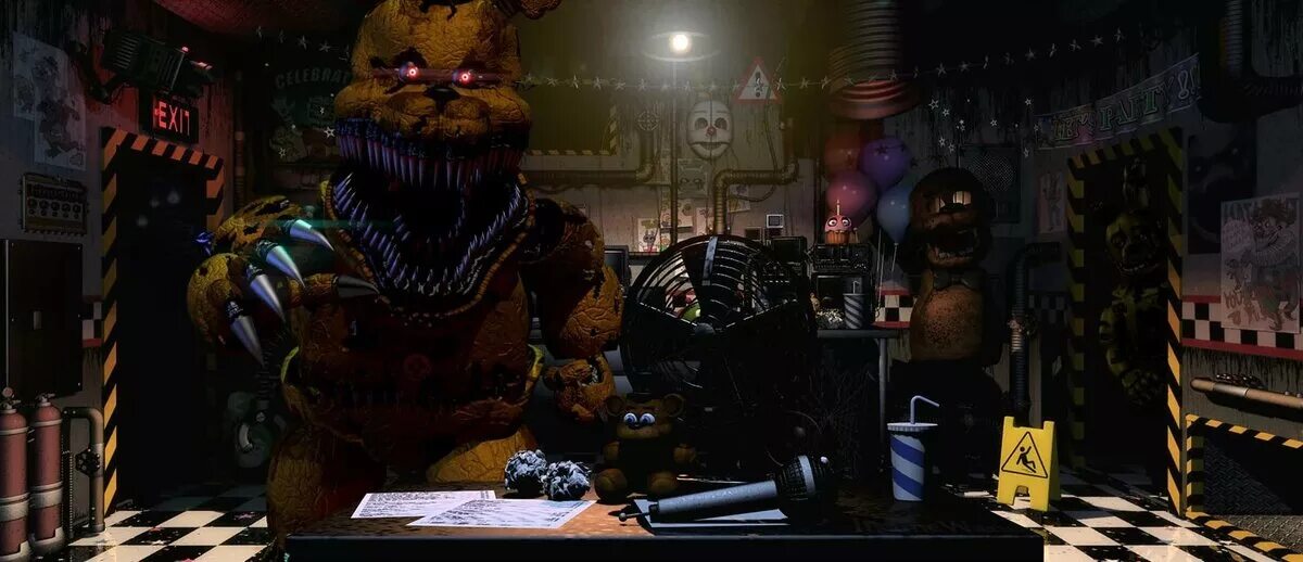 Фнаф 5 фнаф 7. Ultimate Custom Night мстительный дух. Офис ФНАФ 7. Офис FNAF Ultimate Custom Night. Офис ФНАФ 7 Ultimate Custom Night.