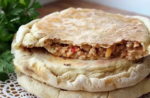 Пышная лепешка на кефире в духовке