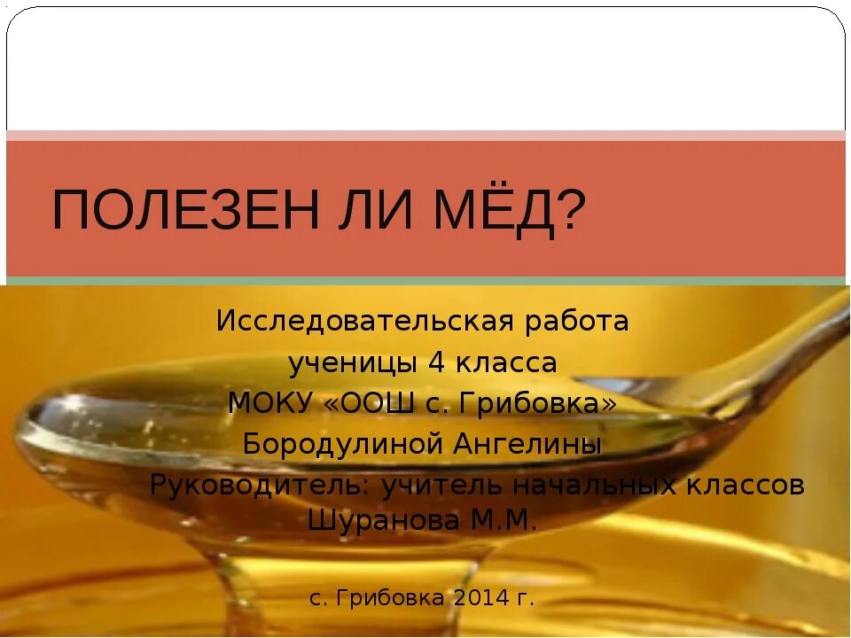Проект на тему мед 5 класс фгос Проект про мед