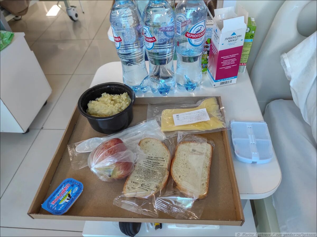 что взять в больницу продукты