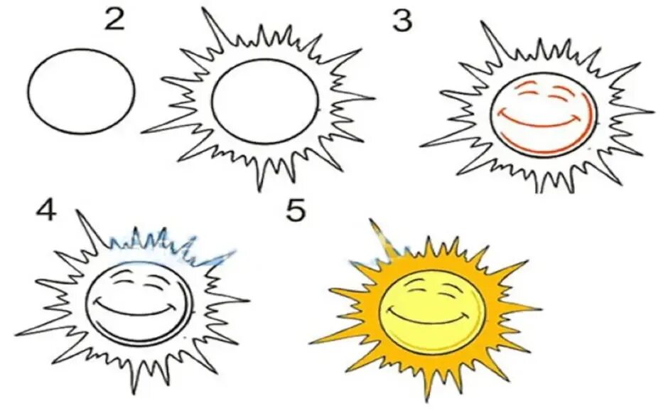 Покажи как нарисовать солнце. Солнце рисунок. Солнце рисунок легкий. Солнышко рисунок. Солнце карандашом.