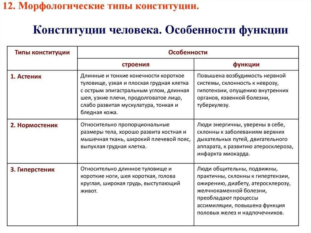 Конституция факторы. Классификация типов конституции человека. конституция человека особенности функции. морфологические типы конституции человека. характеристика типов конституции человека.
